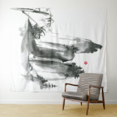 山の禅宗寺院 タペストリー (インサイチュ(横))