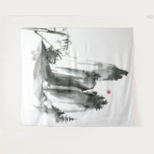 山の禅宗寺院 タペストリー (正面(横))