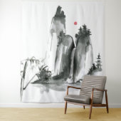 山の禅宗寺院 タペストリー (インサイチュ)