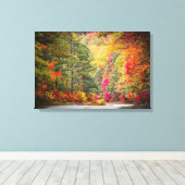 山の秋の季節 キャンバスプリント (インサイチュ (ウッドフロア))