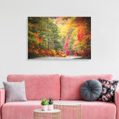 山の秋の季節 キャンバスプリント (インサイチュ (リビング))