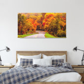 山の秋の季節 キャンバスプリント (インサイチュ (寝室))