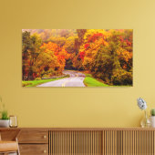 山の秋の季節 キャンバスプリント (インサイチュ (リビング))