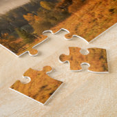 山の秋の森林 ジグソーパズル (側面)