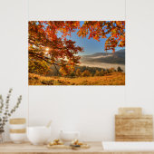 山の秋の森 ポスター (キッチン)