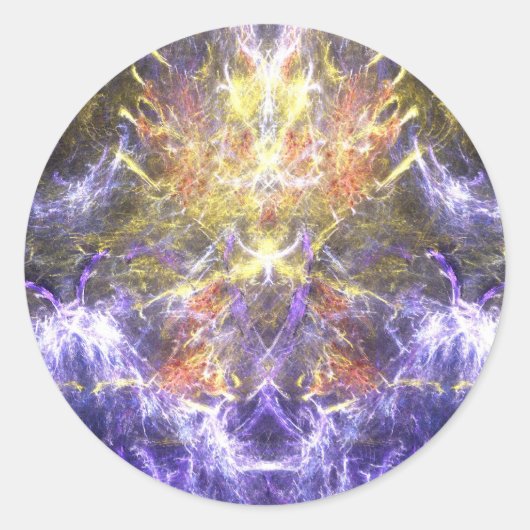 山の稲妻 ラウンドシール (正面)