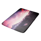 *~*山の空の紫色のピンク及びラベンダーの写真 バスマット (アングル)