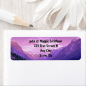 山の空の雲の荒野の風景 ラベル (インサイチュ)