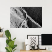 山の空中眺め ポスター (ホームオフィス)