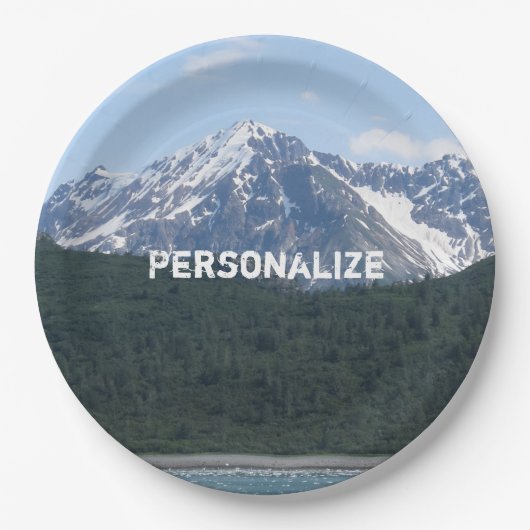 山の紙皿 ペーパープレート (正面)