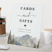 山の素朴カードとギフトのサイン 台座サイン (インサイチュ)