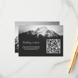 山の結婚下の白と黒 エンクロージャーカード