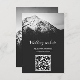 山の結婚下の白と黒 エンクロージャーカード