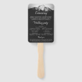 山の結婚下の白と黒 ハンドファン (裏面)