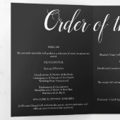 山の結婚下の白と黒 三つ折りプログラム (内部最初)