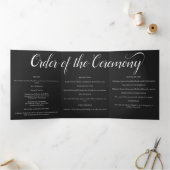 山の結婚下の白と黒 三つ折りプログラム (内部)