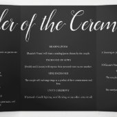 山の結婚下の白と黒 三つ折りプログラム (内部中)