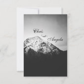 山の結婚下の白と黒 出欠カード (裏面)