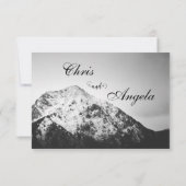 山の結婚下の白と黒 出欠カード (裏面)