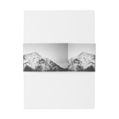 山の結婚下の白と黒 招待状ベリーバンド (裏面例)