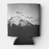 山の結婚下の白と黒 缶クーラー (正面)