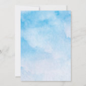 山の結婚式に水、松、大空 招待状 (裏面)