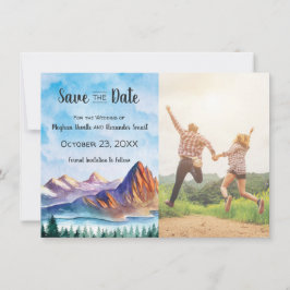 山の結婚式の日付を写真で保存 セーブザデート