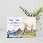 山の結婚式の日付を写真で保存 セーブザデート (スタンド正面)