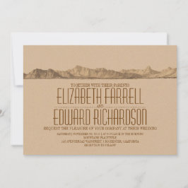 山の結婚式招待状 招待状