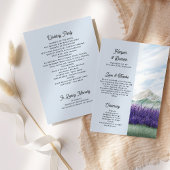 山の結婚水彩色ラベンダーの風景 プログラム