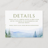 山の結婚詳細小型エンクロージャカード エンクロージャーカード (正面)