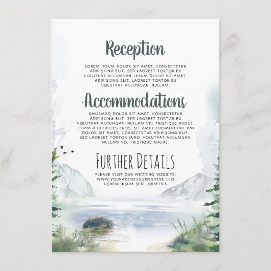 山の結婚詳細情報 エンクロージャーカード (正面)