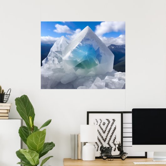 山の結晶 ポスター (ホームオフィス)