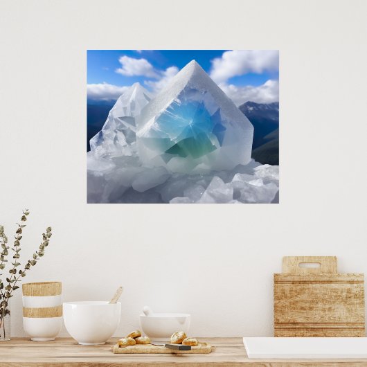 山の結晶 ポスター (キッチン)