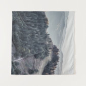 山の緑の木 タペストリー (正面(横))