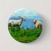 山の羊 缶バッジ (正面)