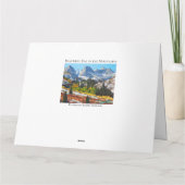 山の美しい日 カード (裏面)