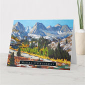 山の美しい日 カード (正面)