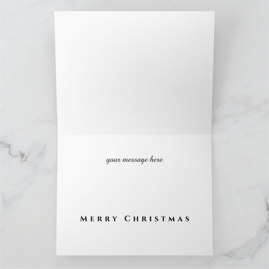 山の美しい日 カード (内部)