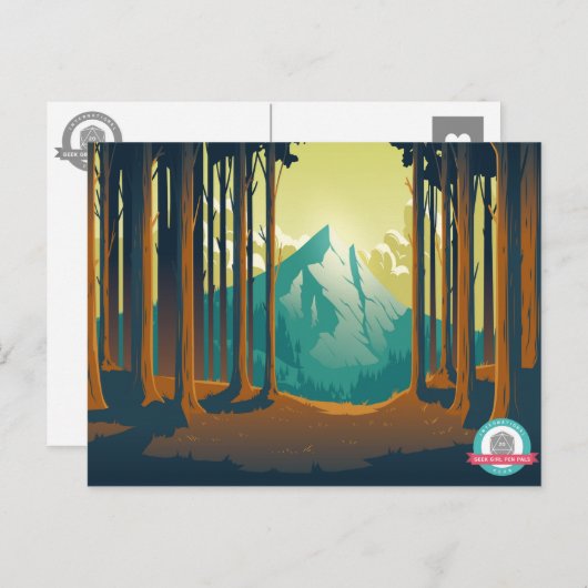 山の美学はがき ポストカード (正面/裏面)