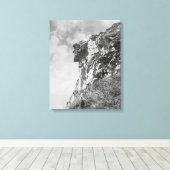 山の老人、1901。ヴィンテージ写真 キャンバスプリント (インサイチュ (ウッドフロア))