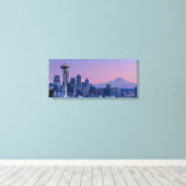 山の背後にレイニア。 キャンバスプリント (インサイチュ (ウッドフロア))