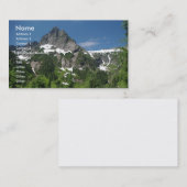 山の背景が付いている名刺 名刺 (正面/裏面)