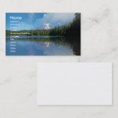 山の背景が付いている名刺 名刺 (正面/裏面)