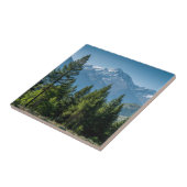 山の背景の針葉樹 タイル (側面)