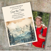 山の自然ウェディングフォト セーブザデート