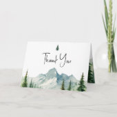 山の自然 赤ちゃん歓迎会 感謝カード (正面)