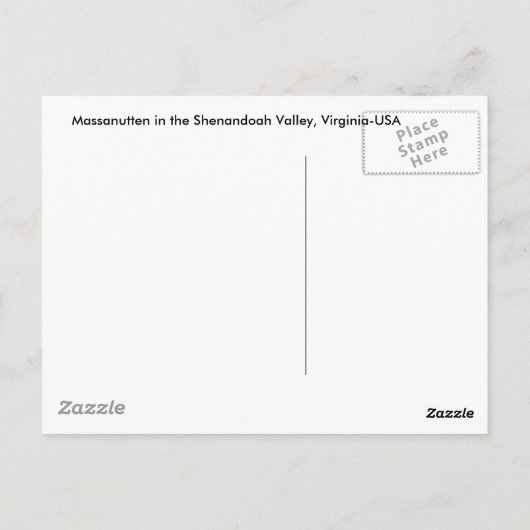 山の色 ポストカード (裏面)