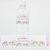 山の花が少し咲いている ペットボトルラベル