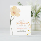 山の花が少し咲いている 招待状 (スタンド正面)